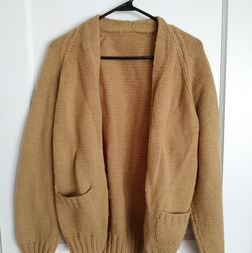 Tan sweater/adult medium